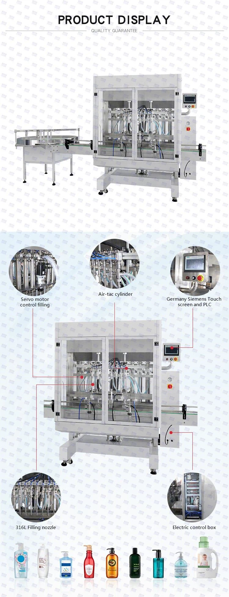 1.8head liquid filling machine