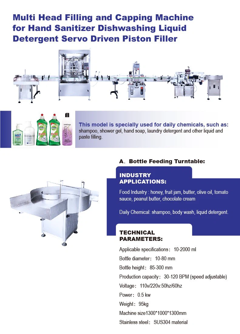 product-791-1101 liquid detergent filling machine