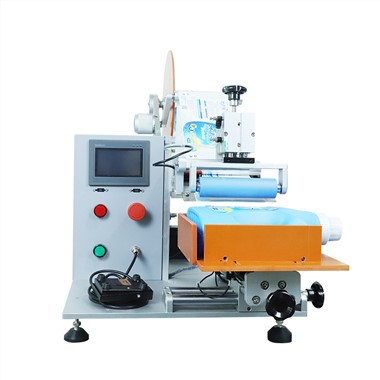 Semi-Automatic Flat Roll Labeling Machine