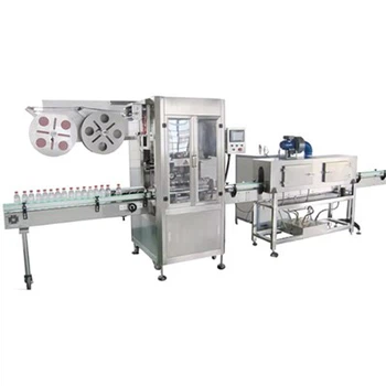 Automatic Sleeve Labeling Machine For Bottles And Containers With Steam Tunnel